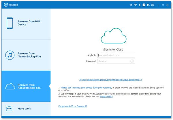 login iCloud and extract icloud account