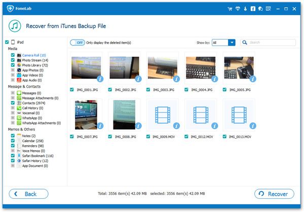 recover iPhone line messages from backup selectively