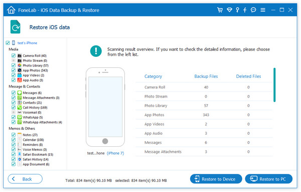 restore iphone bookmark from backup